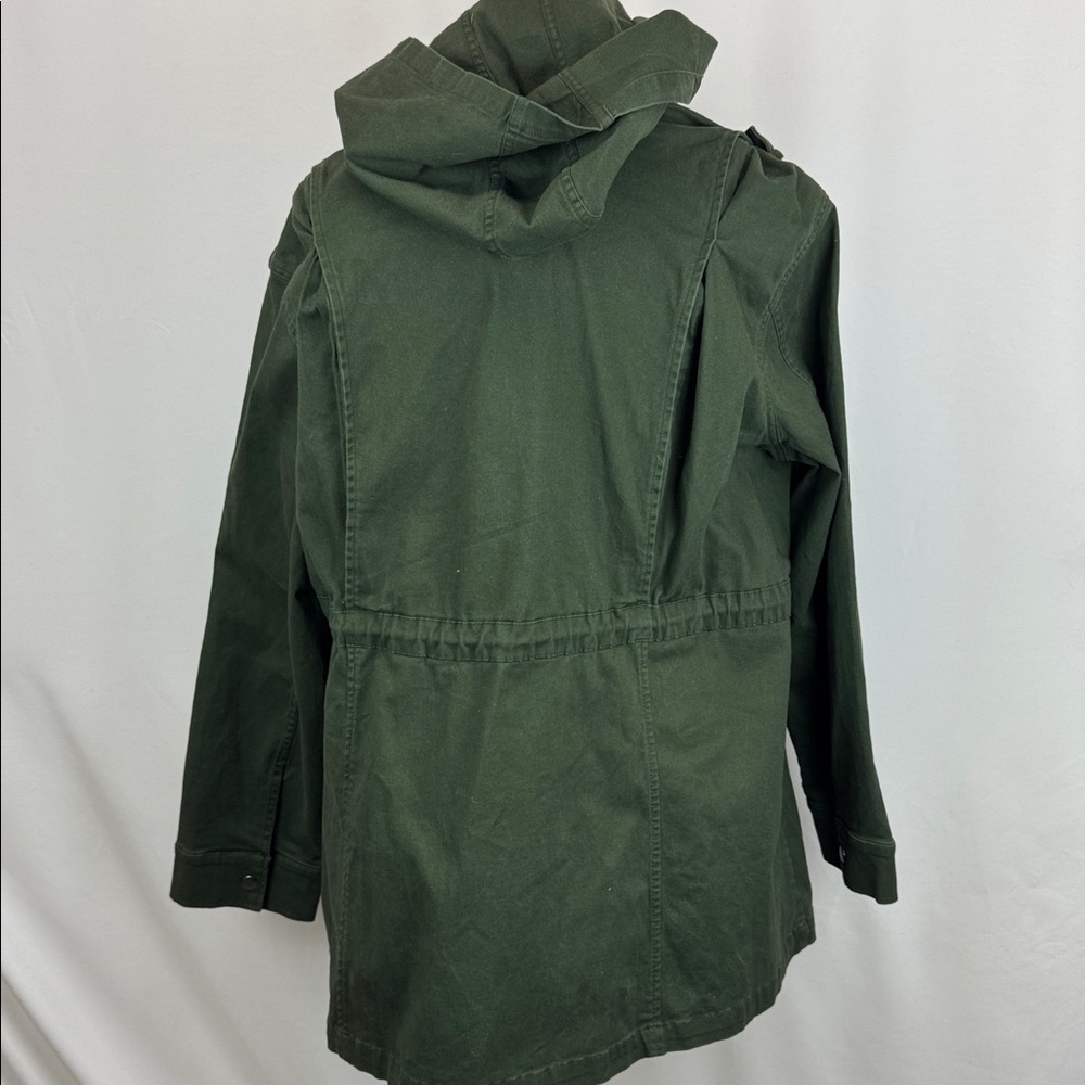 NWT market & Spruce Kathleen hooded cargo jacket dark green 3X - Picture 3 of 4